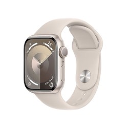 Apple 苹果 Watch Series 9 GPS 铝金属表壳+运动型表带 星光色45mm