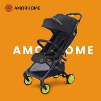 AMORHOME AM婴儿车可坐可躺0到3岁溜遛娃神器轻便折叠宝宝儿童手推车碳纤维