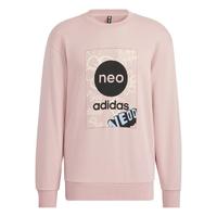 adidas NEO U COUPLE SWEAT男女同款运动休闲耐磨圆领卫衣