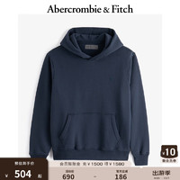 Abercrombie & Fitch 男装 24秋冬新款重磅时尚小麋鹿抓绒套头连帽卫衣KI122-4273