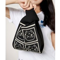 大英博物馆 针织收纳手腕包手提包