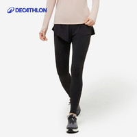 DECATHLON 迪卡侬 假两件跑步紧身裤高弹显瘦户外健身速干防晒UPF50+女SAY1