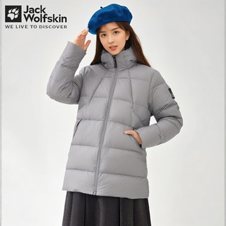 狼爪 羽绒服女秋冬新款运动户外加厚保暖650蓬白鹅绒长款羽绒外套