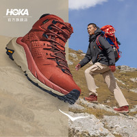 HOKA ONE ONE 男女款秋冬卡哈2中帮徒步鞋KAHA 2GTX防水版 铁锈红/牛津黄-男 42.5