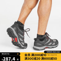 DECATHLON 迪卡侬 登山鞋MH100防水男户外运动靴男款-黑灰色43 2467916