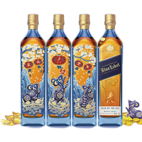 JOHNNIE WALKER 尊尼获加 蓝牌 调和 苏格兰威士忌 46%vol 700ml*4瓶 硕鼠丰年