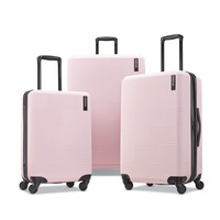 美旅 Stratum XLT 可扩展硬边行李箱 带单侧旋转轮 粉色三件套（20寸/24寸/28寸）
