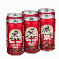 Mr.Brown 伯朗 咖啡 MR.Brown  即饮咖啡饮料 越南进口 罐装咖啡 240ml*6