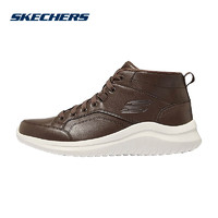 SKECHERS 斯凯奇 官方旗舰男鞋冬季新款运动鞋中帮皮鞋老爹鞋休闲鞋皮靴