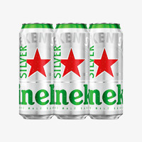 88VIP：Heineken 喜力 星银 啤酒 500ml*3听