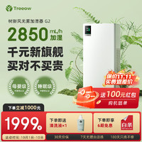 树新风 Treeow 无雾加湿器G2 卧室家用办公室婴儿 2850ml/h快速空气加湿12L大容量