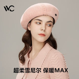 VVC 女士贝雷帽 秋冬新品荷叶边拼接南瓜帽 英伦风