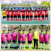 儿童足球服套装男童短袖训练队服紧身衣四件套小比赛打底衫