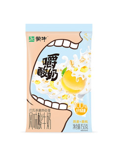 MENGNIU 蒙牛 嚼酸奶风味酸奶燕麦黄桃150g*15袋（拍15袋）