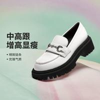 SKECHERS 斯凯奇 女鞋休闲鞋女士乐福鞋厚底鞋增高通勤鞋春秋季