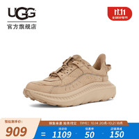 UGG 男女同款舒适低帮厚底系带圆头跑步运动时尚休闲鞋 1127111