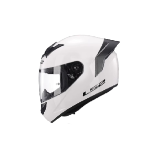 限尺码、PLUS会员：LS2 FF352 摩托车头盔 闪光白 3XL