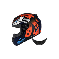 LS2 FF352 摩托车头盔 哑深兰-红部落 3XL