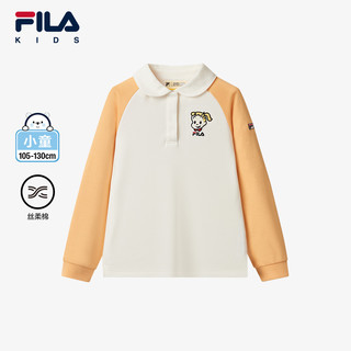 FILA 斐乐 KIDSx原田治联名系列斐乐童装女小童2024冬新款儿童长袖T恤