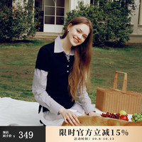 ELAND衣恋衬衫女落肩宽松阔版格雷系摩登时尚衬衣2024夏季 黑色(19)Black-B款 M/165