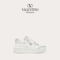 VALENTINO 华伦天奴 女士低帮休闲鞋 3W0S0FQ4HNB857 白色/银色 35.5