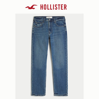 HOLLISTER24秋季复古弹力水洗直筒牛仔裤男 KI331-4134 深蓝色 30/30 175/76A