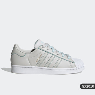 adidas 阿迪达斯 官方正品三叶草SUPERSTAR W女子贝壳头板鞋GX2010