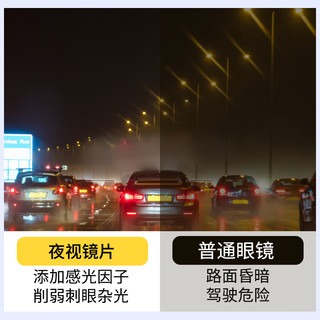 凯米高清近视眼镜片U6防蓝光可配度数磁吸墨镜眉线框网上专业配镜2267 2267黑银C3磁吸套镜 配凯米u6防蓝光1.74