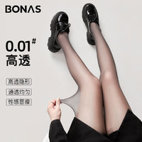 移动端、京东百亿补贴：BONAS 宝娜斯 女士超薄连裤袜 4条装