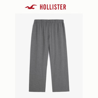 HOLLISTER24秋季可调腰头宽松休闲长裤阔腿裤 女 KI356-4133 地中海灰/织纹 XS (160/64A)标准版