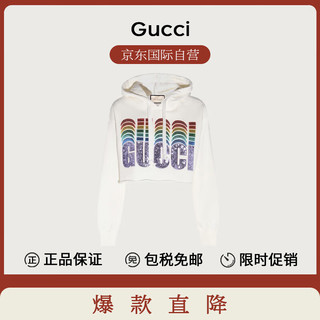 GUCCI 古驰 卫衣经典时尚百搭潮流刺绣短款女士688197XJE5O9088 XS