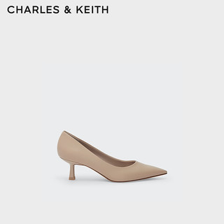 CHARLES & KEITH CHARLES&KEITH简约通勤尖头高跟鞋单鞋婚鞋女鞋子女CK1-60361352 Nude肉色 36