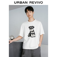 URBAN REVIVO UR2024夏季新款男装时尚趣味休闲萌宠图案短袖T恤UMV440078