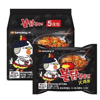 SAMYANG 三养 韩国Samyang/三养超辣火鸡面拌面方便面韩式 140g*5包