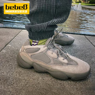 adidas 阿迪达斯 官网三叶草YEEZY 500男女经典运动鞋GX3607 灰色 42(260mm) 灰色 41(255mm)