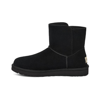 UGG【付定】秋季男女同款舒典搭扣款迷你短靴雪地靴 1166776 BLK | 黑色 37