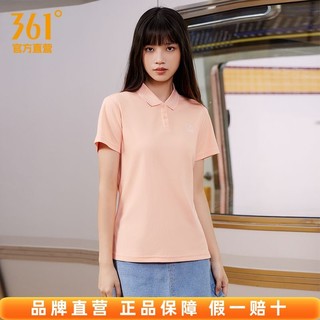 百亿补贴：361° 运动t恤女2023夏季新款时尚休闲polo衫女子健身翻领透气短袖