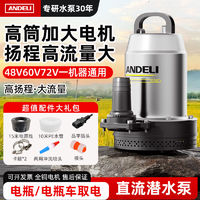 百亿补贴：安德利直流潜水泵电瓶车专用12V24V48V60V72V家用灌溉小型抽水机