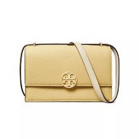 TORY BURCH Miller 荔枝纹皮革单肩包 浅蜜色