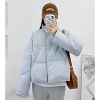 移动端、京东百亿补贴：真维斯 女装士冬季时尚韩版立领宽松棉服LE 冰蓝8650