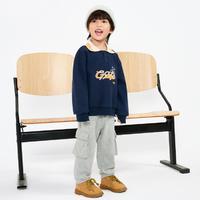 Gap 盖璞 男幼秋冬款LOGO法式圈织软卫裤儿童装运动时髦束脚裤836573