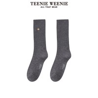 TEENIE WEENIE TeenieWeenie小熊2024年秋季新款简约舒适中筒袜通勤休闲女士袜子