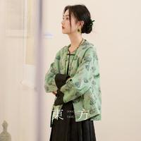 限尺码：3COLOUR 三彩 2024冬季款新中式棉衣提花棉服盘扣棉袄外套女