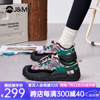 快乐玛丽（J&M）运动鞋女鞋2024秋季户外软底防水防滑登山鞋休闲百搭老爹鞋女 紫色(晒图送20元红包） 37