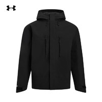 安德玛 UNDERARMOUR）城市野趣系列男女情侣运动休闲短款鸭绒羽绒服1389300 黑色001