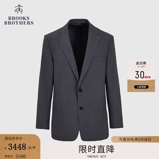 布克兄弟（BrooksBrothers）男士24早秋绵羊毛商务纯色西装外套 0007-灰色 36SH