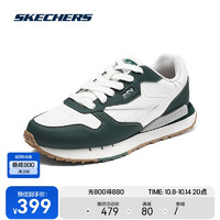 SKECHERS 斯凯奇 2024男子跑步鞋舒适回弹耐磨大底轻盈休闲运动