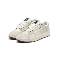 移动端、京东百亿补贴：PUMA 彪马 男女同款复古休闲板鞋脏脏鞋 LX COURT LOW 399254 白色-白色-红色-01 40