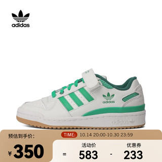 adidas 阿迪达斯 Originals阿迪三叶草男青少年FORUM LOW J休闲鞋 IF2680 37