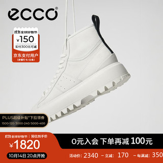 爱步（ECCO）休闲鞋女 24年冬季新品 时尚百搭透气防水高帮牛皮鞋 街头860403